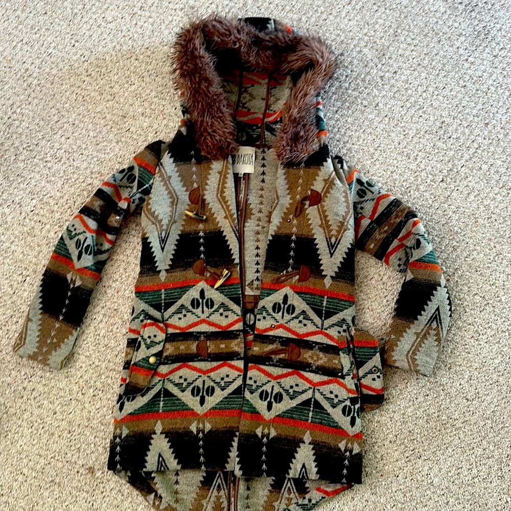 BB Dakota blanket jacket size small